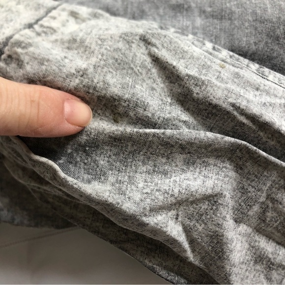 Vtg 80s Acid Wash Grey Denim Bomber Jacket - Picture 15 of 16